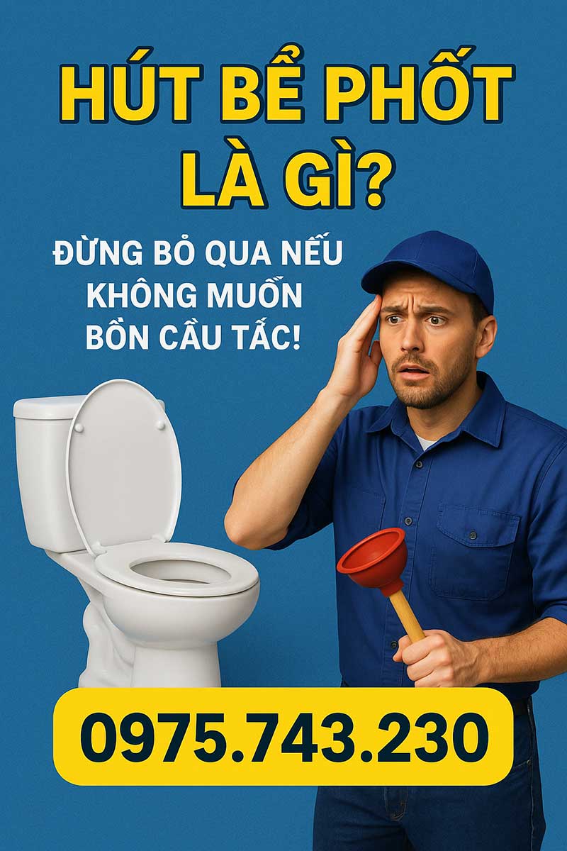 Hút bể phốt là gì? Hiểu đúng để bảo vệ hệ thống thoát nước