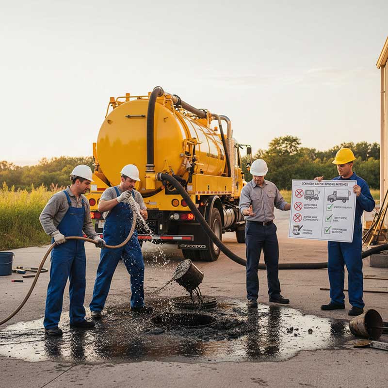 Những sai lầm thường gặp khi hút bể phốt và cách tránh